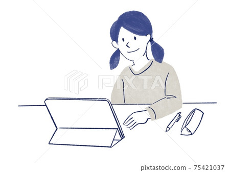 Remote lesson tablet student 75421037