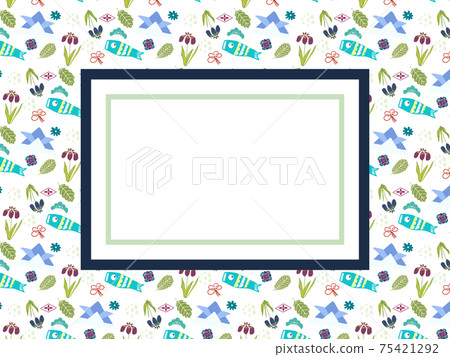 Tango no Sekku motif frame Tango no Sekku motif frame 75421292