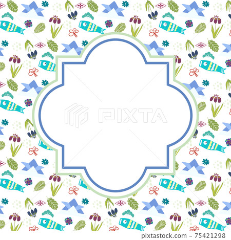 Tango no Sekku motif frame Tango no Sekku motif frame 75421298