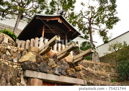 清水寺(新清水寺)的Tamade瀑布:大阪 清水寺(新清水寺)的Tamade瀑布:大阪 75421744