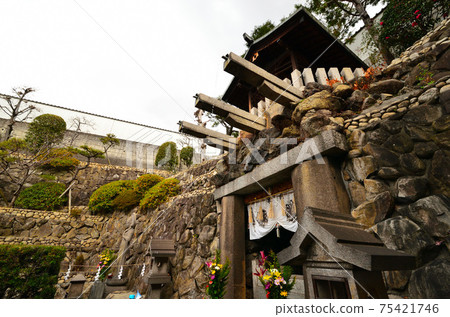 清水寺(新清水寺)的Tamade瀑布:大阪 清水寺(新清水寺)的Tamade瀑布:大阪 75421746
