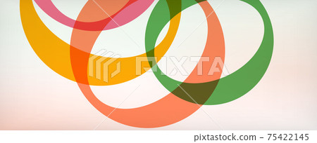 Ring geometric shapes, o letter repetition wallpaper. Abstract background for business or technology presentations, internet posters or web brochure covers Ring geometric shapes, o letter repetition wallpaper. Abstract background for business or technology presentations, internet posters or web brochure covers 75422145