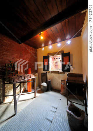 Nostalgic rural life home building interior 75423793