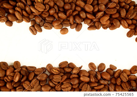 Natural grain of coffee. 75425565