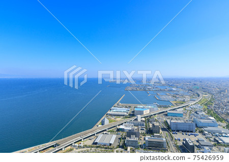 大阪泉佐野市_港口城市鳥瞰圖 75426959