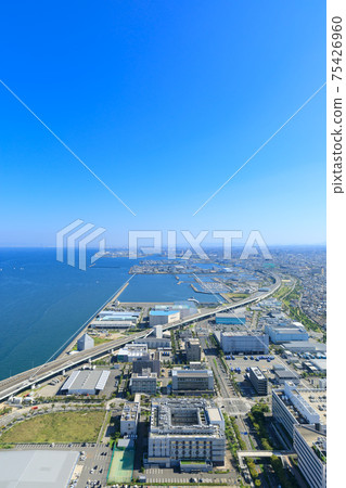 Osaka Izumisano_port city aerial view Osaka Izumisano_port city aerial view 75426960