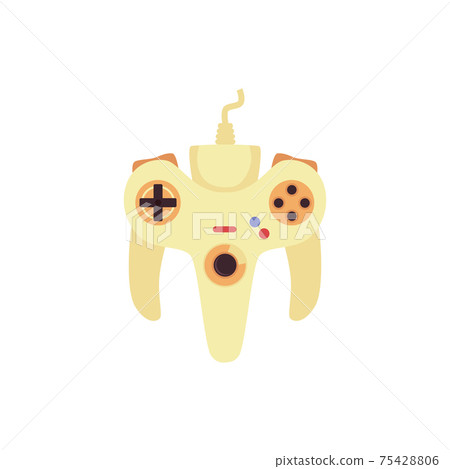 Icon of game controller, digital console, gadget for playing computer video games Icon of game controller, digital console, gadget for playing computer video games 75428806