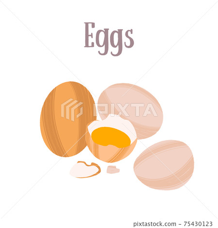 Fresh delicious eggs. Healthy protein nutrition product. 75430123