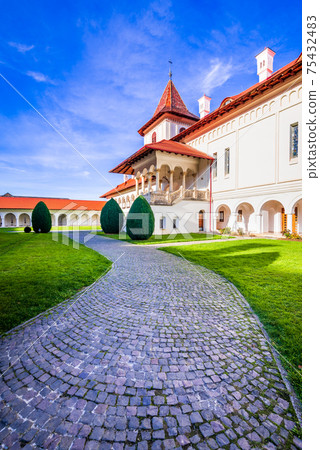 Brancoveanu Monastery in Sambata - Romania, Transylvania 75432483