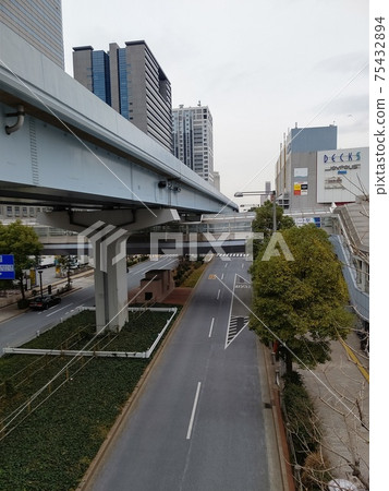 指導鐵路東京東京沿海新交通沿海線新交通百合鷗列車窗口風景麗岩2月3日 指導鐵路東京東京沿海新交通沿海線新交通百合鷗列車窗口風景麗岩2月3日 75432894