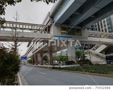 指導鐵路東京東京沿海新交通沿海線新交通百合鷗列車窗口風景麗岩2月3日 75432898