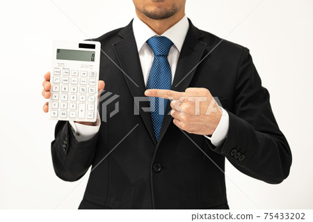 企業形像一個有計算器的人 75433202