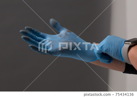 Dirty rubber gloves Dirty rubber gloves 75434136
