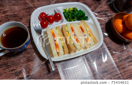 Coffee and sandwich Coffee and sandwich 75434631