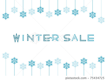 冬季大減價冬季大減價雪框架圖 75434725