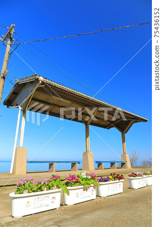 [愛媛縣]離日本海最近的車站（下田站） 75436152