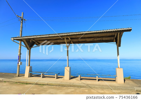 [愛媛縣]離日本海最近的車站（下田站） 75436166