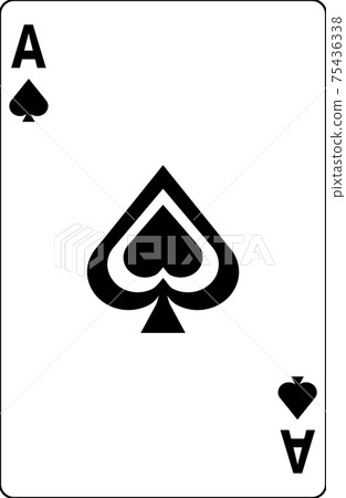 Playing cards number tag simple numbers 75436338
