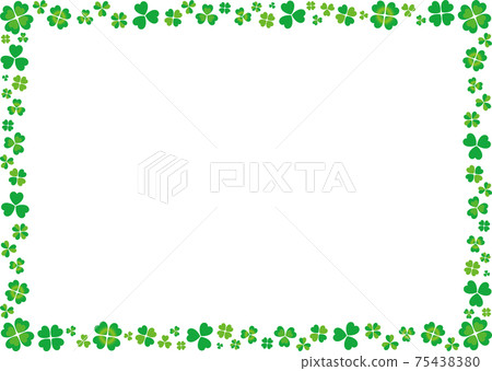 Clover illustration background material 75438380