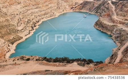 the opened blue heart of the earth 75438536