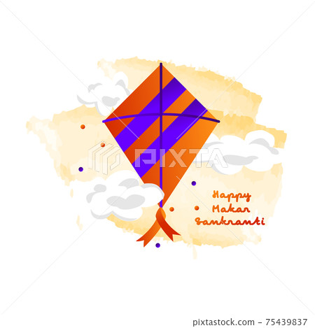 Happy makar sankranti design vector for banner and poster Happy makar sankranti design vector for banner and poster 75439837
