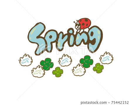 Spring Spring White clover, clover and ladybugs Spring Spring White clover, clover and ladybugs 75442152