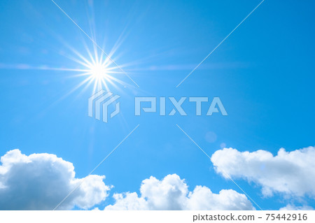Refreshing blue sky 75442916