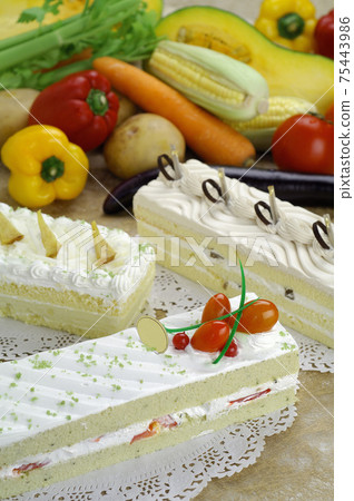 Nutritious and delicious vegetable cake 75443986