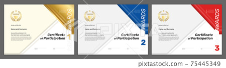 Certificate template sport theme with border frame, Diploma design Certificate template sport theme with border frame, Diploma design 75445349