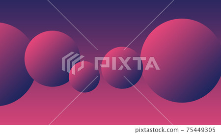 抽象背景素材，漸變，幾何圖案，多彩[16：9] 75449305