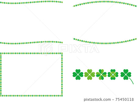 Clover illustration background material 75450118