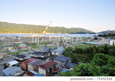 Ofunato about half a year after the Great East Japan Earthquake 75450389