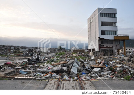 Ofunato about 3 months after the Great East Japan Earthquake Ofunato about 3 months after the Great East Japan Earthquake 75450494