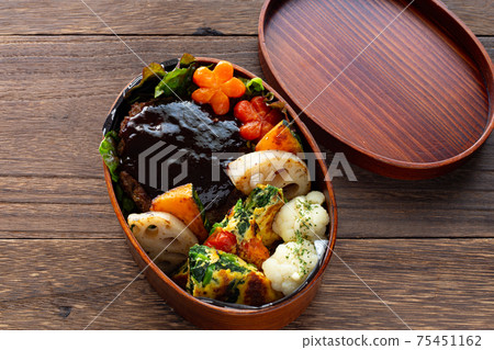 Handmade bento hamburger Handmade bento hamburger 75451162