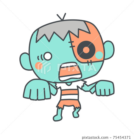 좀비 일러스트 - 스톡일러스트 [75454371] - Pixta
