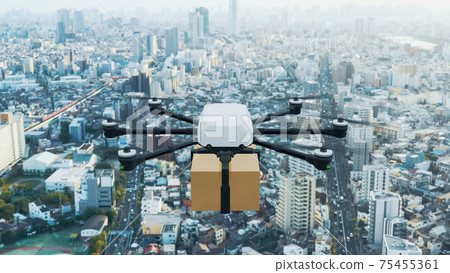 Drone delivery image Drone delivery service Drone delivery image Drone delivery service 75455361