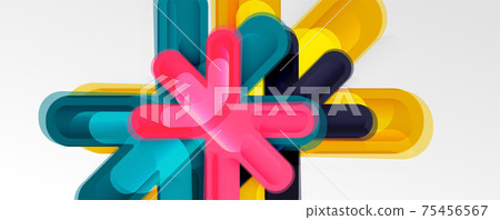 Abstract glossy crosses background for business or technology presentations, internet posters or web brochure covers 75456567
