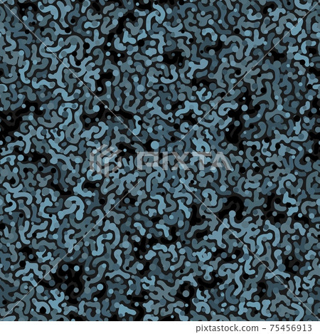 Digital camouflage seamless pattern. Ornate spots for arctic military texture 75456913
