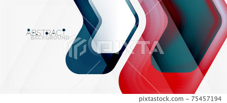 Vector 3d arrow geometric composition, abstract background for business or technology presentation, internet poster or web brochure cover, wallpaper Vector 3d arrow geometric composition, abstract background for business or technology presentation, internet poster or web brochure cover, wallpaper 75457194