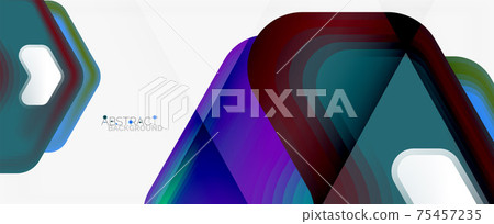 Vector 3d arrow geometric composition, abstract background for business or technology presentation, internet poster or web brochure cover, wallpaper Vector 3d arrow geometric composition, abstract background for business or technology presentation, internet poster or web brochure cover, wallpaper 75457235