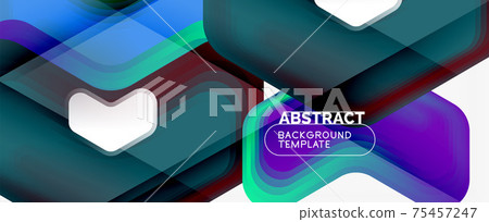 Vector 3d arrow geometric composition, abstract background for business or technology presentation, internet poster or web brochure cover, wallpaper Vector 3d arrow geometric composition, abstract background for business or technology presentation, internet poster or web brochure cover, wallpaper 75457247