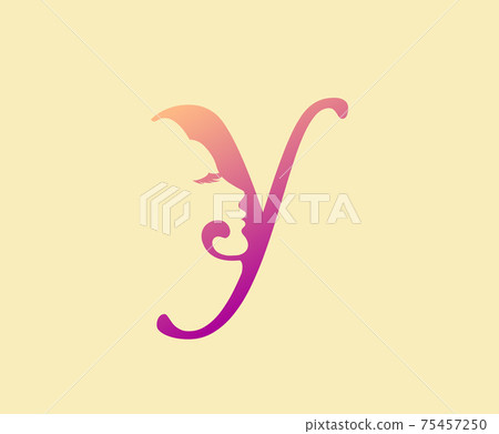 Beauty Letter Y Logo Icon. Beautiful woman's face shape on Letter. Abstract design concept for beauty salon, massage, magazine, cosmetic and spa. Beauty Letter Y Logo Icon. Beautiful woman's face shape on Letter. Abstract design concept for beauty salon, massage, magazine, cosmetic and spa. 75457250
