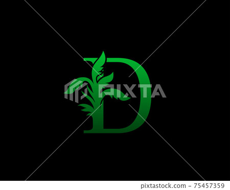 Letter D logo Nature concept, Abstract green tree and leaf symbol, initials D icon natural design Stock Vector Letter D logo Nature concept, Abstract green tree and leaf symbol, initials D icon natural design Stock Vector 75457359