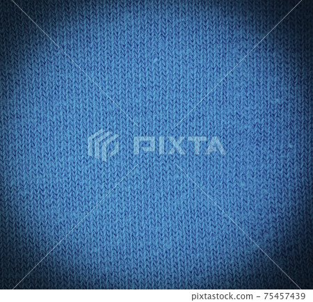 Blue knitted fabric texture as abstract background Blue knitted fabric texture as abstract background 75457439