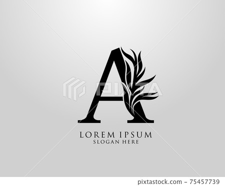 Letter A logo Nature Leaves Logo, alphabetical leaf icon. Letter A logo Nature Leaves Logo, alphabetical leaf icon. 75457739