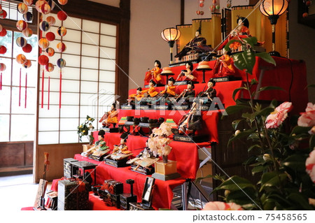 Hina dolls, peach festival, castle town Chofu Hinamatsuri 75458565