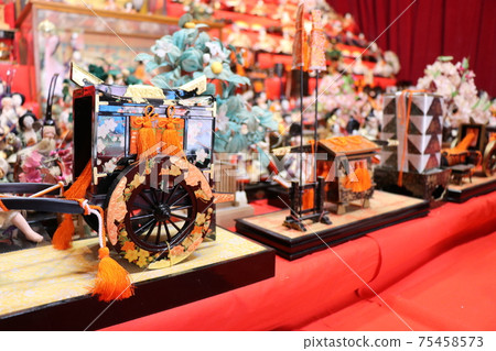 Hina dolls, peach festival, castle town Chofu Hinamatsuri 75458573