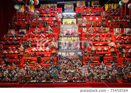 Hina dolls, peach festival, castle town Chofu Hinamatsuri 75458584