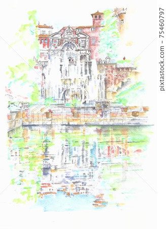 World heritage cityscape, Italy, Villa Este World heritage cityscape, Italy, Villa Este 75460797