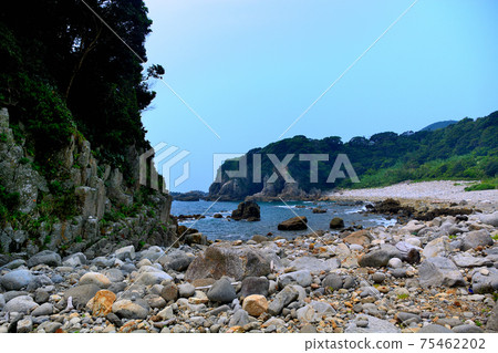 白土洞門，足iz岬，從維護的長廊，高知土佐清水市，洞西側眺望（1） 75462202